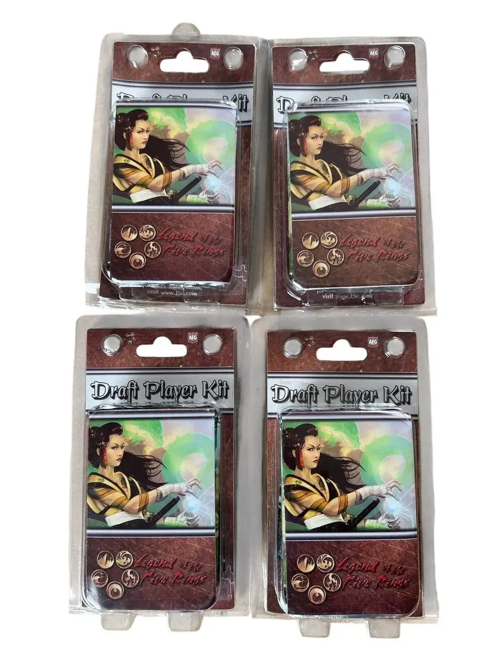 Legend Of The Five Rings White Draft Player Kit Lot Of 4 AEG Promo English 2014